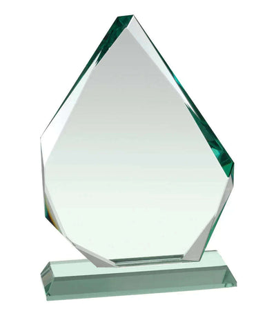 Swatkins Jade Glass Pyramid Award 9.25" tall - HC034C - Engraveitnow Ltd