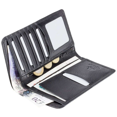 Visconti Big Ben - Cash & Coin Jacket Wallet HT12 Black - Engraveitnow Ltd