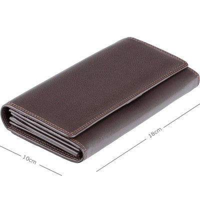 Personalised Soft Brown Leather Purse - Visconti Buckingham HT35 - Engraveitnow Ltd