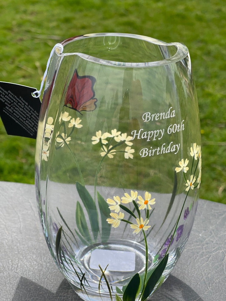 Nobile Butterfly Garden Round Vase - 20cm