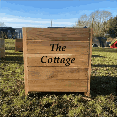 Rustic Solid Oak Planter 60cm x 60cm x 60cm - Engraveitnow Ltd