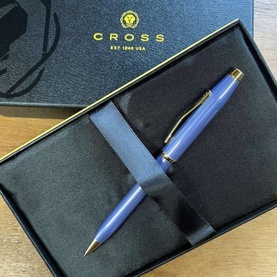 Cross Century® II Lavender Blue with 23KT Gold Plated Appointments Ballpoint Pen - Engraveitnow Ltd