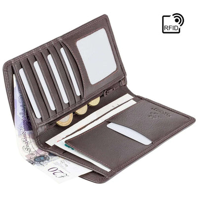 Visconti Big Ben - Cash & Coin Jacket Wallet HT12 Brown - Engraveitnow Ltd