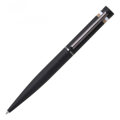 Hugo Boss Smooth Loop Black Ballpoint Pen HSG3524A - Engraveitnow Ltd