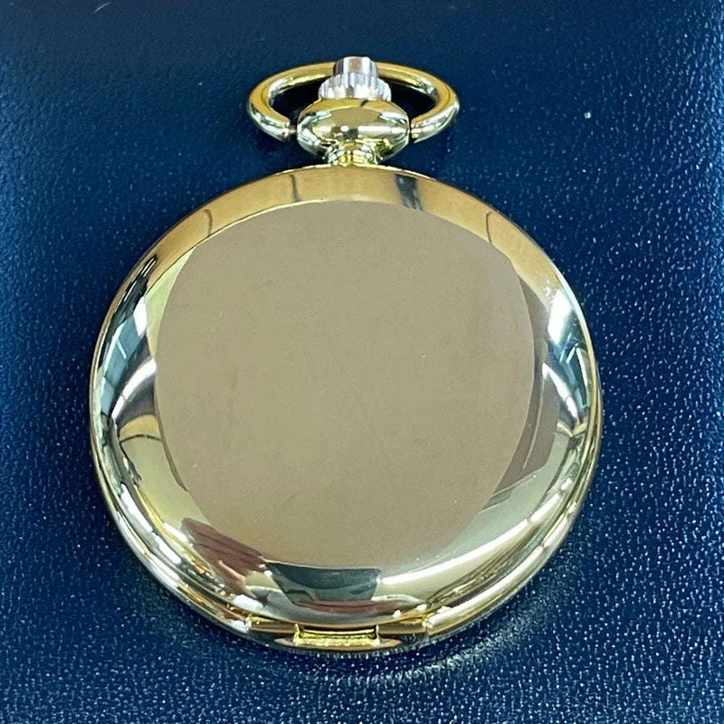Golden Compass Pocket Watch in presentation box - Engraveitnow Ltd