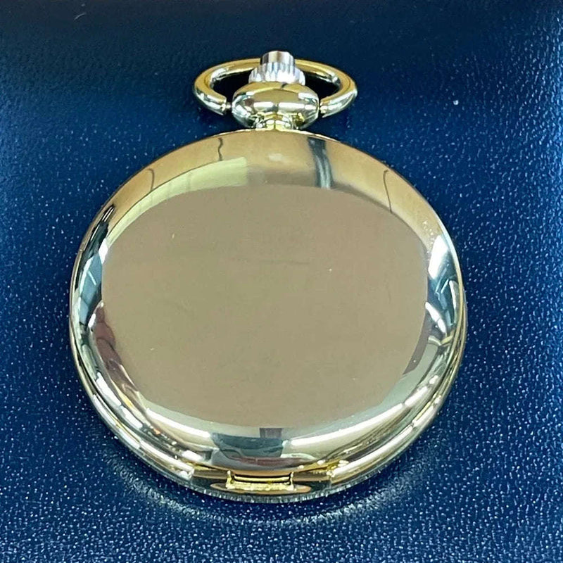 Golden Compass Pocket Watch in presentation box - Engraveitnow Ltd