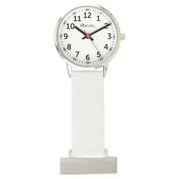 White Silicone Nurse Fob Watch R1107.4 - Engraveitnow Ltd
