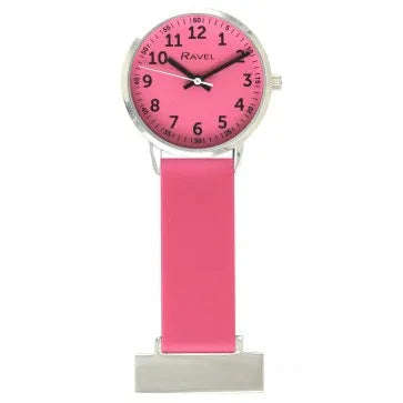 Pink Silicone Nurse Fob Watch R1107.5 - Engraveitnow Ltd