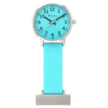 Turquoise Silicone Nurse Fob Watch R1107.6 - Engraveitnow Ltd