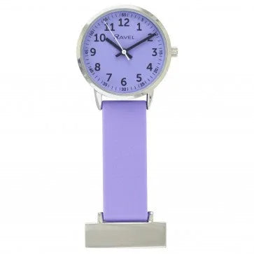 Lilac Silicone Nurse Fob Watch R1107.7 - Engraveitnow Ltd