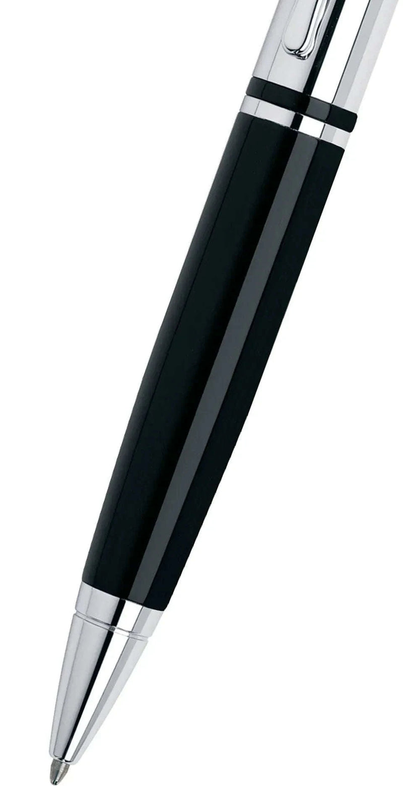 Engraved Cross Calais Black & Chrome Ballpoint. AT0112-2 - Engraveitnow Ltd