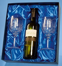 White Wine & Wine Goblet set in Presentation Box