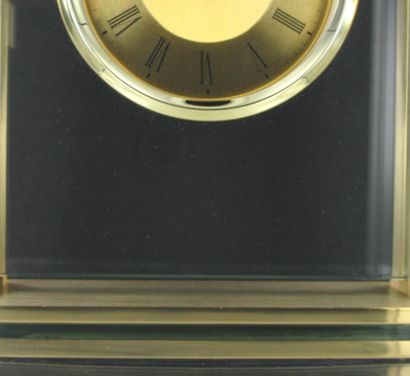 London Clock Gold Rectangular Mantel Clock 03123