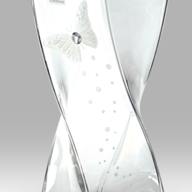 Nobile Swarovski Butterfly Twist Vase - 20cm