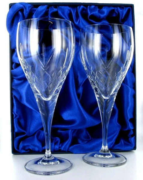 Mayfair Wine Goblet Pair with Presentation Box & Free Engraving