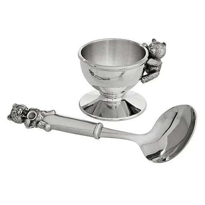 Royal Selangor Egg Cup & Spoon with Wooden Case OE0636 - Engraveitnow Ltd