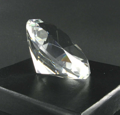 Glass Diamond Small 2.5" Diameter with Free Engraving - Engraveitnow Ltd
