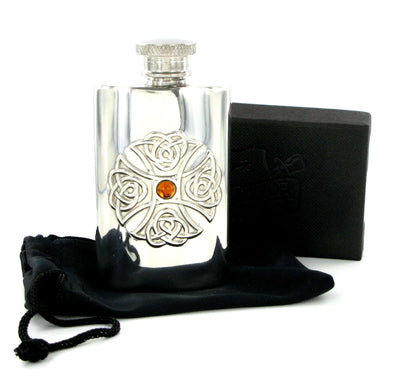 Ladies Pewter Hip Flask 2oz - Engraveitnow Ltd