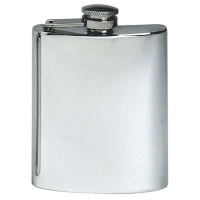 Pewter Hip Flask 6oz with Captive Lid - Engraveitnow Ltd