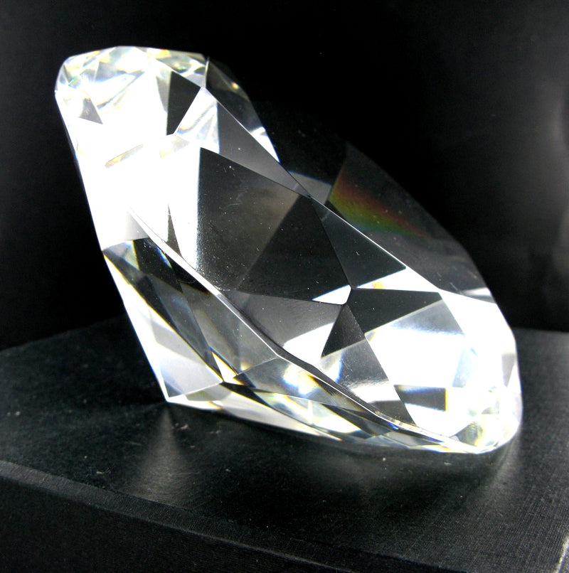 Glass Diamond Large 5" Diameter with Free Engraving