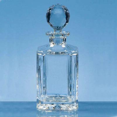 Engraved Whiskey Decanter Cut Crystal in Presentation Box - Engraveitnow Ltd