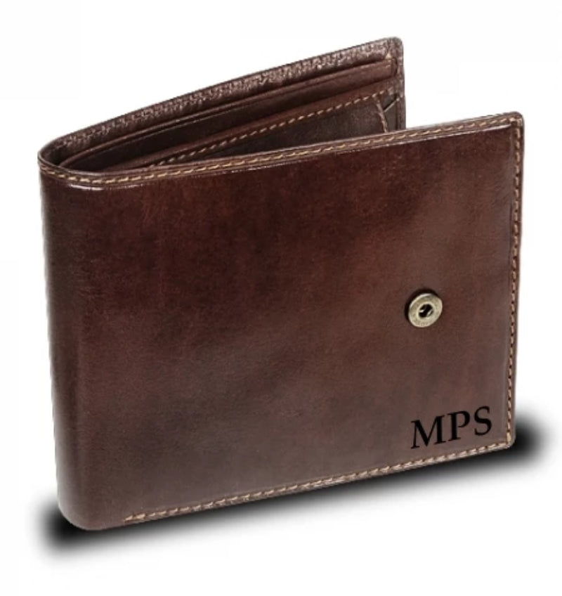 Visconti Monza MZ5 Rome Italian Brown Leather Wallet RFID