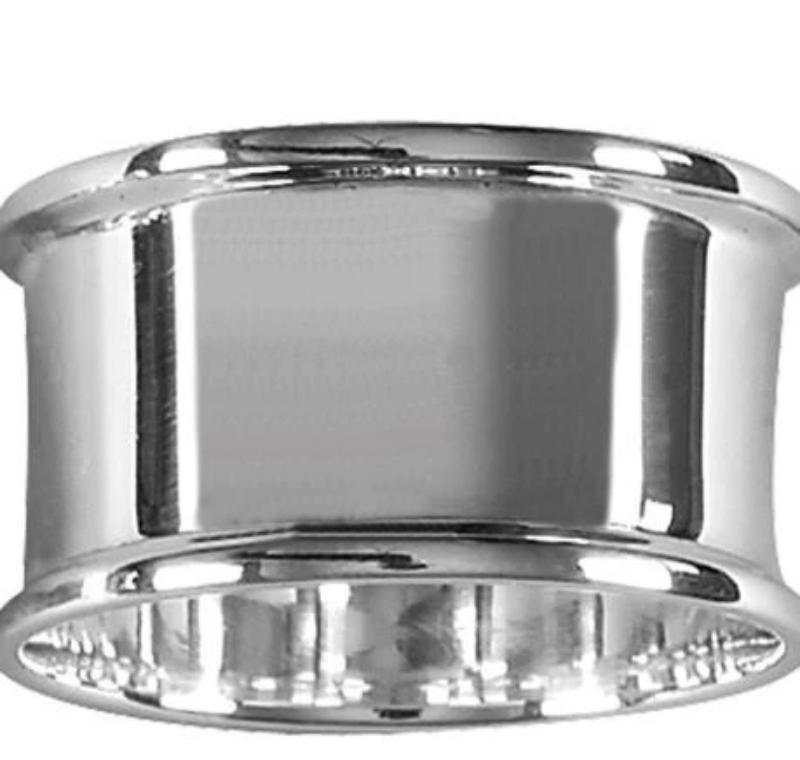 Napkin Ring Wide 925 Solid Silver 4079