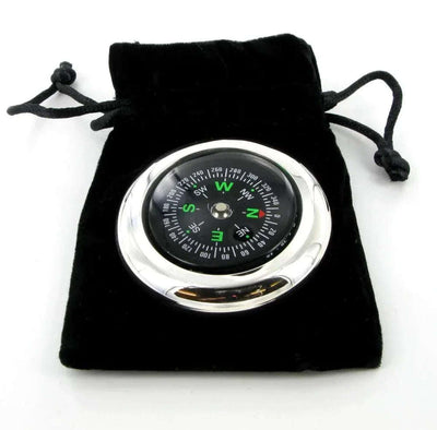 Broadway silver 925 Solid Silver Compass - Engraveitnow Ltd