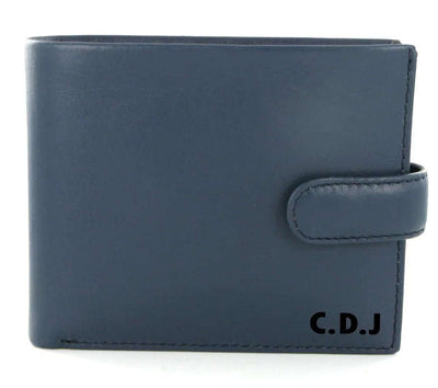 Visconti Parma PM100 Vincent Blue Mustard Soft Leather Wallet - Engraveitnow Ltd