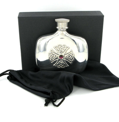 Ladies Pewter Hip Flask 4oz - Engraveitnow Ltd