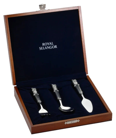 Royal Selangor Teddy Bear's Cutlery Set with Wooden Case 7523RG - Engraveitnow Ltd