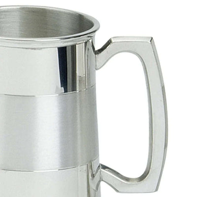 Pewter 1 Pint Satin Band Tankard - Engraveitnow Ltd