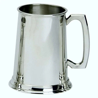 Pewter 1 Pint Plain Tankard - Engraveitnow Ltd
