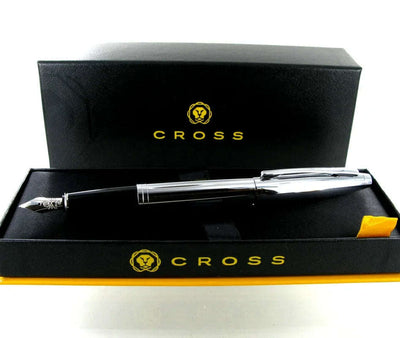 Personalised Cross AT0116-1MS Calais Chrome Fountain Pen - Engraveitnow Ltd