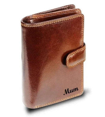 Visconti Monza MZ11 Venice Italian Brown Leather Purse - Engraveitnow Ltd
