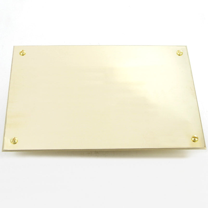 Polished Brass Plate 8" x 6"