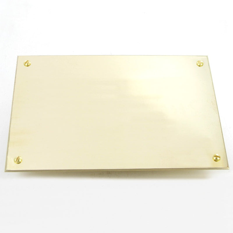 Polished Brass Plate 7" x 5"