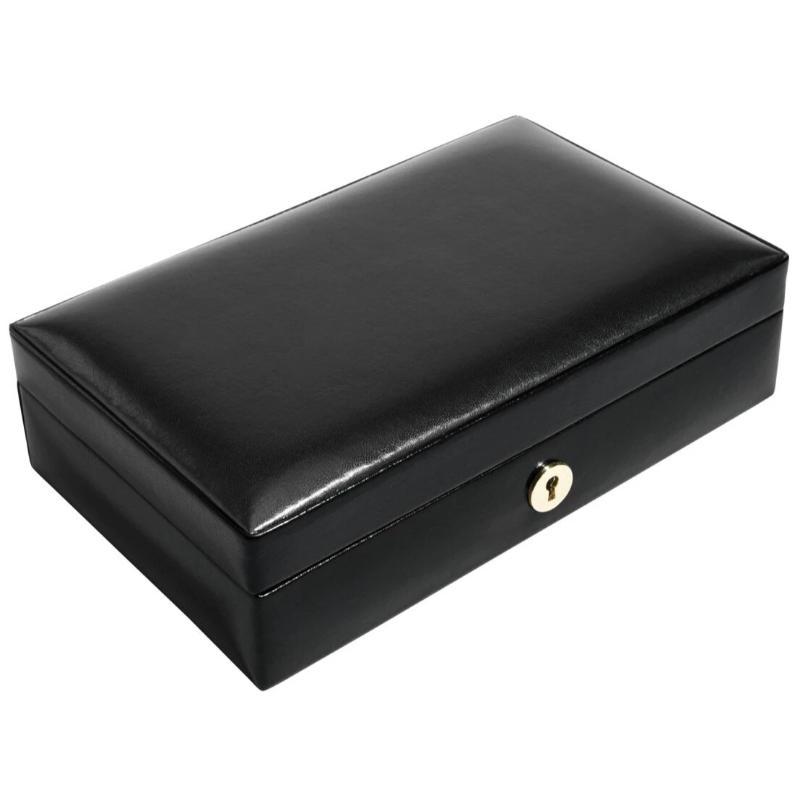 Dulwich Designs Windsor Black Leather Cufflink Box 71217