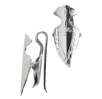 Napkin Hook Crest Shape 925 Silver 8515 - Engraveitnow Ltd