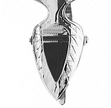 Napkin Hook Crest Shape 925 Silver 8515