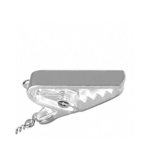 Napkin Holder Chained Croc Clips Style 925 solid silver 8760