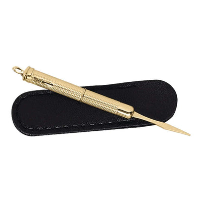Toothpick 9ct Gold Twist Action with Sheath 4504 - Engraveitnow Ltd