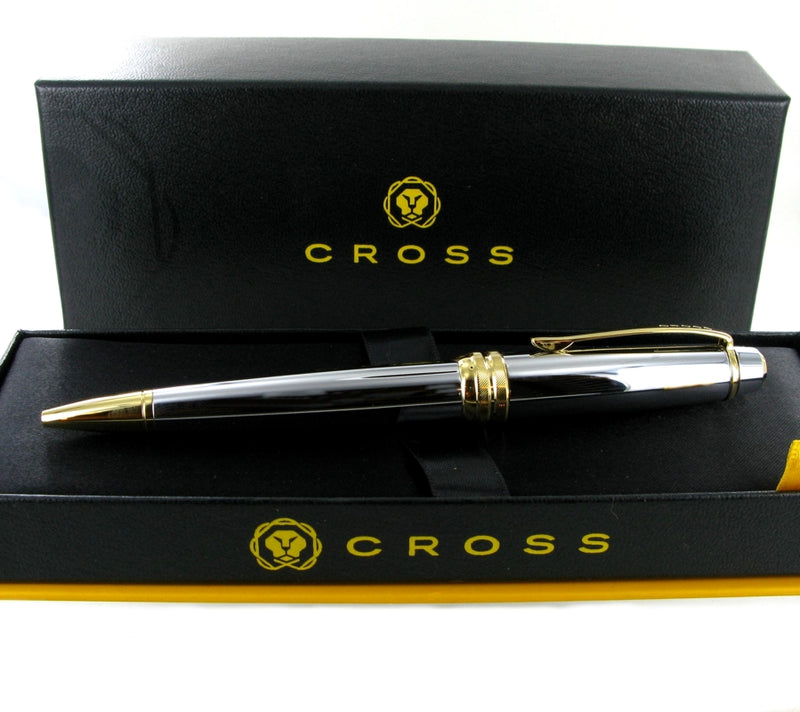 Cross Calais Chrome & Gold Ballpoint Pen