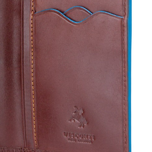Visconti Jean-Paul ALP88 - Cash & Coin Jacket Wallet Brown