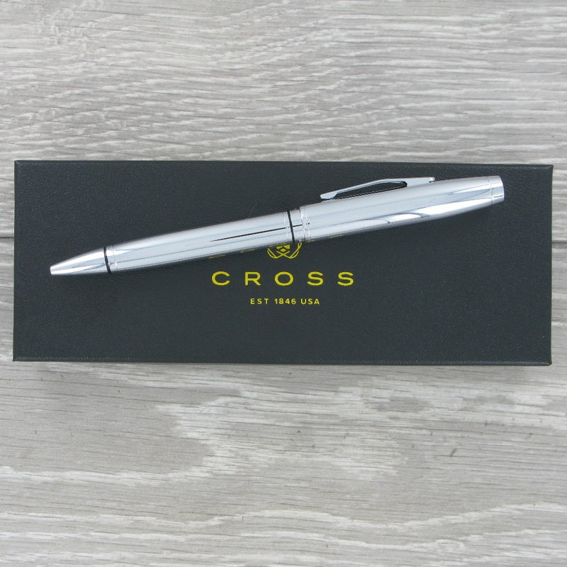 Personalised Cross AT0662-7 Coventry Chrome Ballpoint Pen