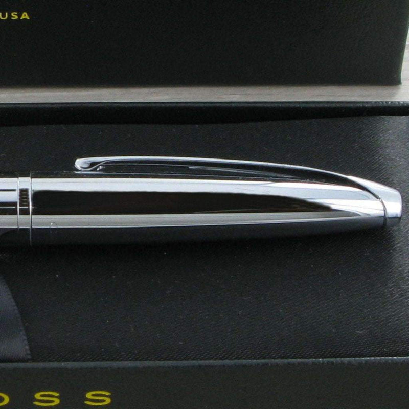 Personalised Cross 886-2ms ATX Pure Chrome Fountain Pen Engraveitnow Ltd