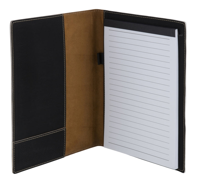 Swatkins Leatherette Black A5 Note Pad & Document Holder