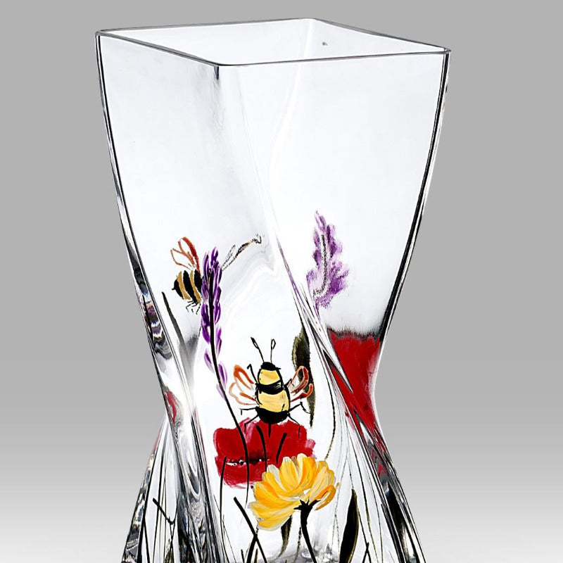 Nobile Bees & Poppy Twist Vase - 20cm