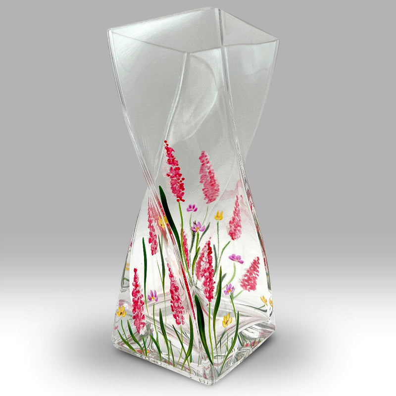 Nobile Cerise Elysian Twist Vase - 20cm
