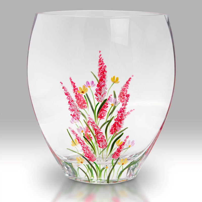 Nobile Cerise Elysian Curved Vase - 21cm
